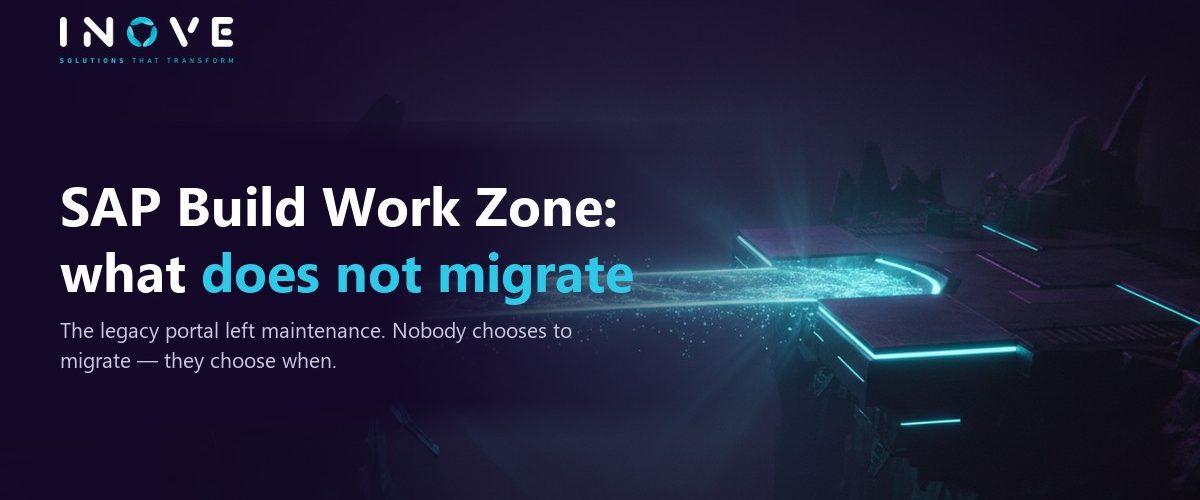 SAP Build Work Zone: what does not migrate from the portal