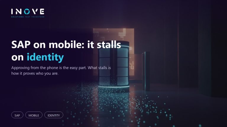SAP on mobile: the project stalls on identity, not the screen