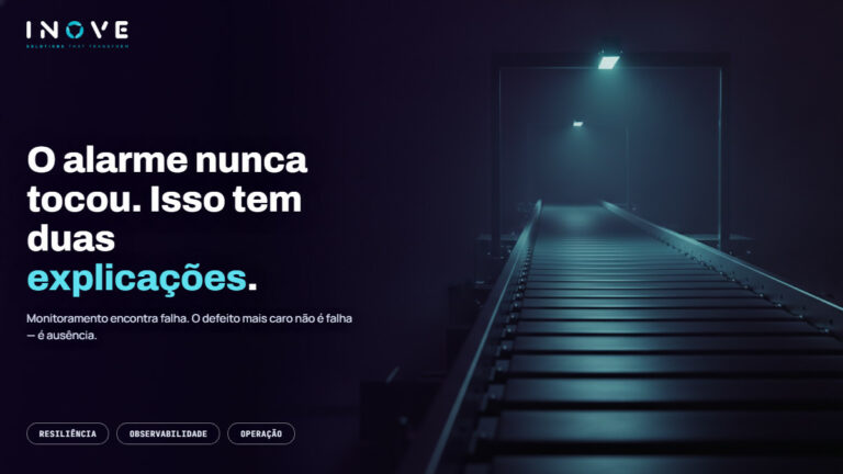 Resiliência operacional: o sistema está no ar e faz semanas que não trabalha