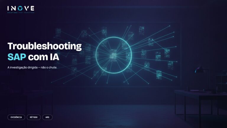 Troubleshooting SAP com IA: a investigação, não o chute
