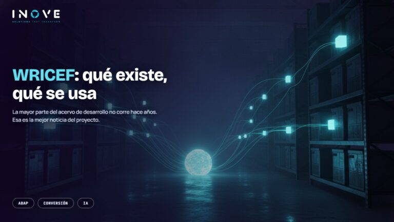 Inventario de WRICEF con IA: dimensionar el desarrollo para S/4HANA